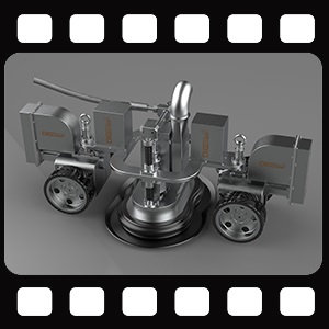 CR4D船體除鏽機器人|船舶除鏽機器人現場作業展示