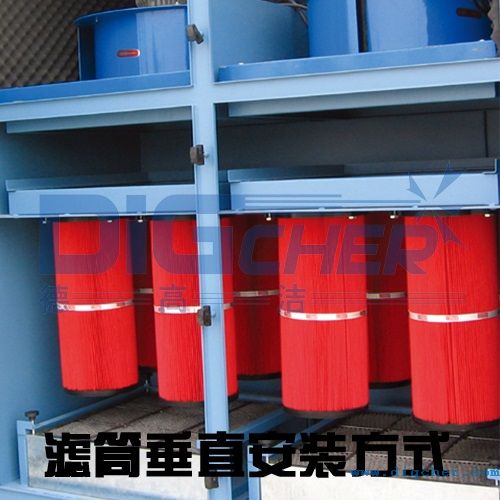 工業除塵器濾筒垂直(zhí)安裝方式