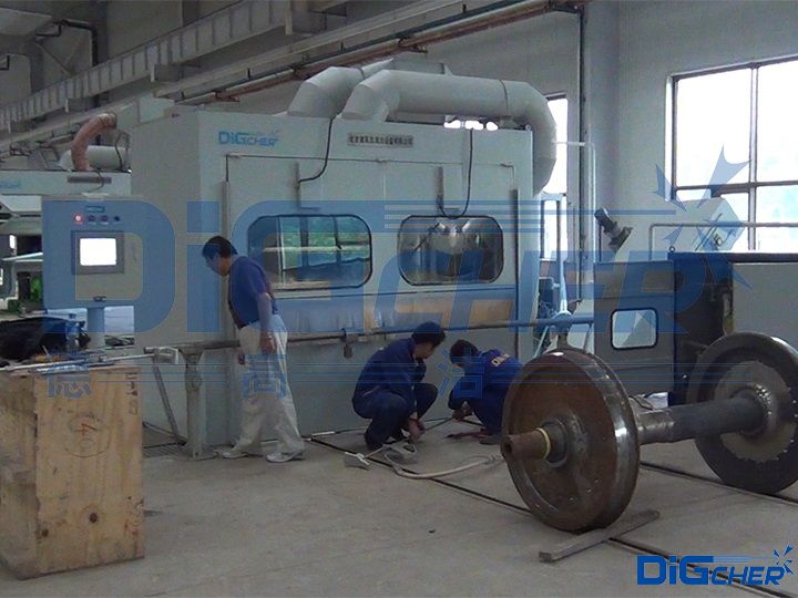 高速動車組輪對超高壓水除漆係統（tǒng）