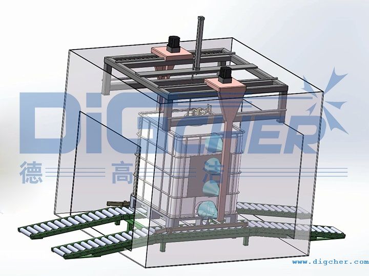 德高潔噸桶自動清(qīng)洗(xǐ)線