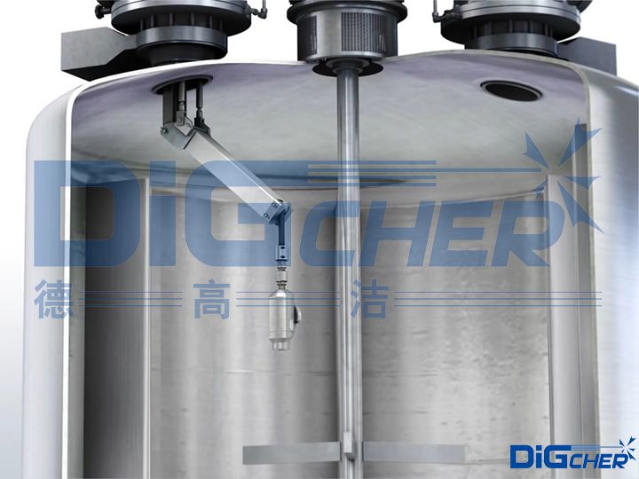自(zì)動化清洗(xǐ)反應(yīng)釜示意(yì)圖