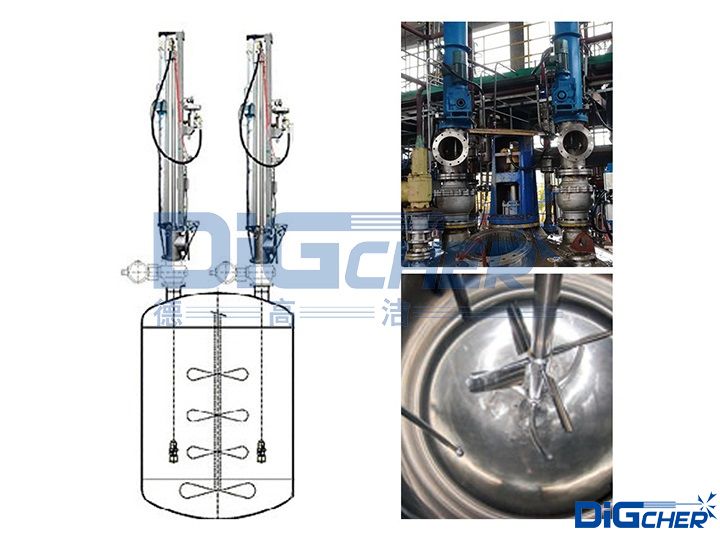 德高潔高壓水密閉式反（fǎn）應釜自動清洗係統