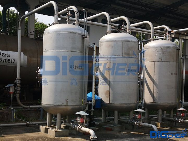 德高潔石油化工鐵路罐車自動化清洗係統回收(shōu)罐