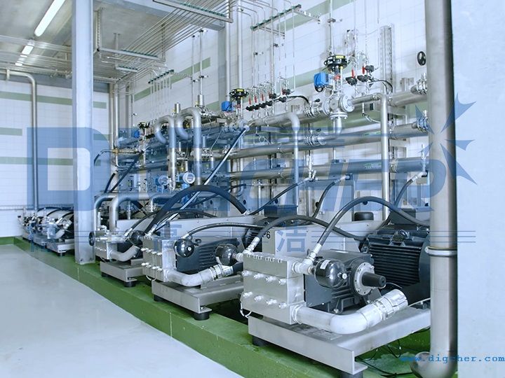 高壓水自動化罐車清洗係統高壓（yā）泵站