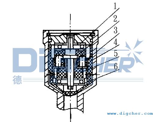 噴頭旋轉控製裝置(zhì)結構