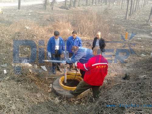 山西孝（xiào）義煤氣輸送管道（dào）清洗現場